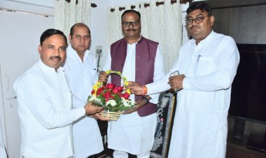 हापुड विधायक विजयपाल आढ़ती ने की उप मुख्यमंत्री से मुलाकात