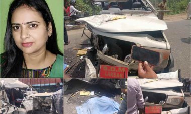 भीषण हादसे का शिकार हुई SDM संगीता कनौजिया , ड्राइवर की मौके पर मौत