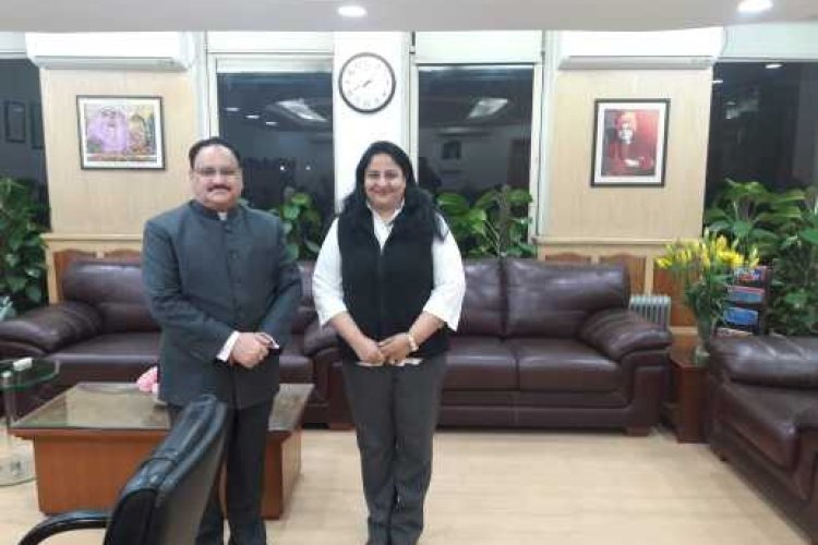 Meeting with J.P Nadda ji 