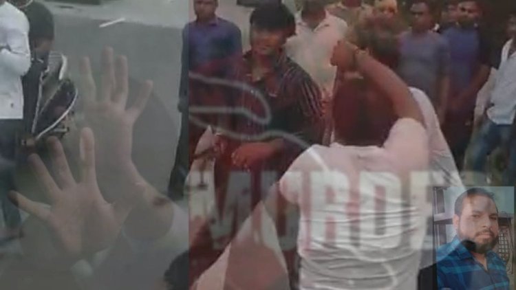 खाने को लेकर पत्नी से हुआ था विवाद,  बुलंदशहर से आए पत्नी के परिजनों ने हापुड़ में पति की कर दी हत्या,दामाद को हाईवे पर दौड़ा-दौड़ा कर पीटा , घटना CCTV में हुई कैद