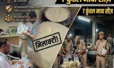 UP West : मिलावटखोरों पर हापुड़ में सर्जिकल स्ट्राइक: रक्षाबंधन पर 'ज़हर' बेचने की साज़िश नाकाम, 7 कुंतल मिलावटी मावा नष्ट और ₹2.32 लाख का माल सीज़
