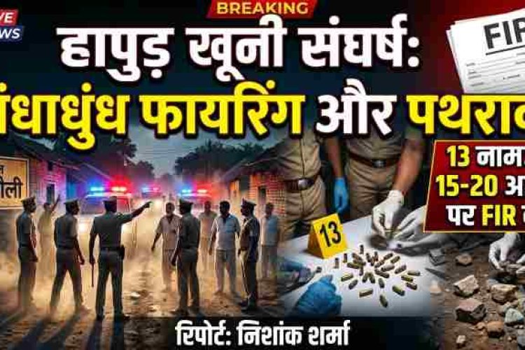 हापुड़ खूनी संघर्ष: अंधाधुंध फायरिंग और पथराव मामले में 13 नामजद समेत 15-20 अज्ञात पर FIR दर्ज