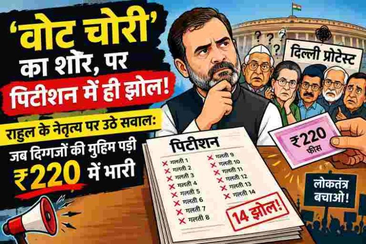 Supreme Court on Delhi Protest : SIR प्रक्रिया पर सवाल उठाने वाला विपक्ष सही पिटीशन दायर करने में भी हुआ फेल | जानिए राहुल गांधी के नेतृत्व में सुप्रीम कोर्ट में भी कैसे हुई विपक्ष की किरकिरी